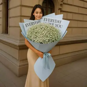 Букет гигант из белой гипсофилы